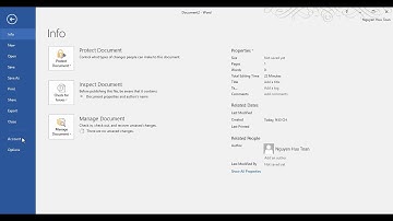 Thay đổi nơi lưu văn bản (save) mặc định theo ý muốn trong Word