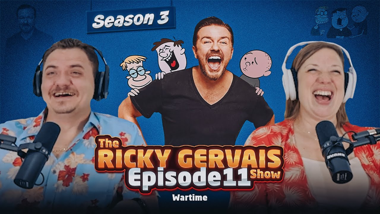 KARL PILKINGTON ON WARTIME?! 👀 Americans React to The Ricky Gervais Show S3E11
