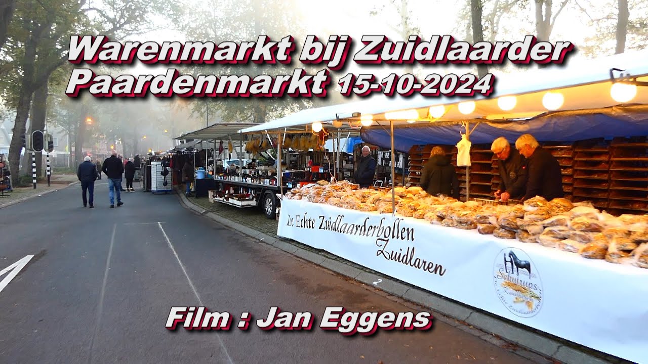 Warenmarkt bij zuidlaarder Paardenmarkt 15 10 2024