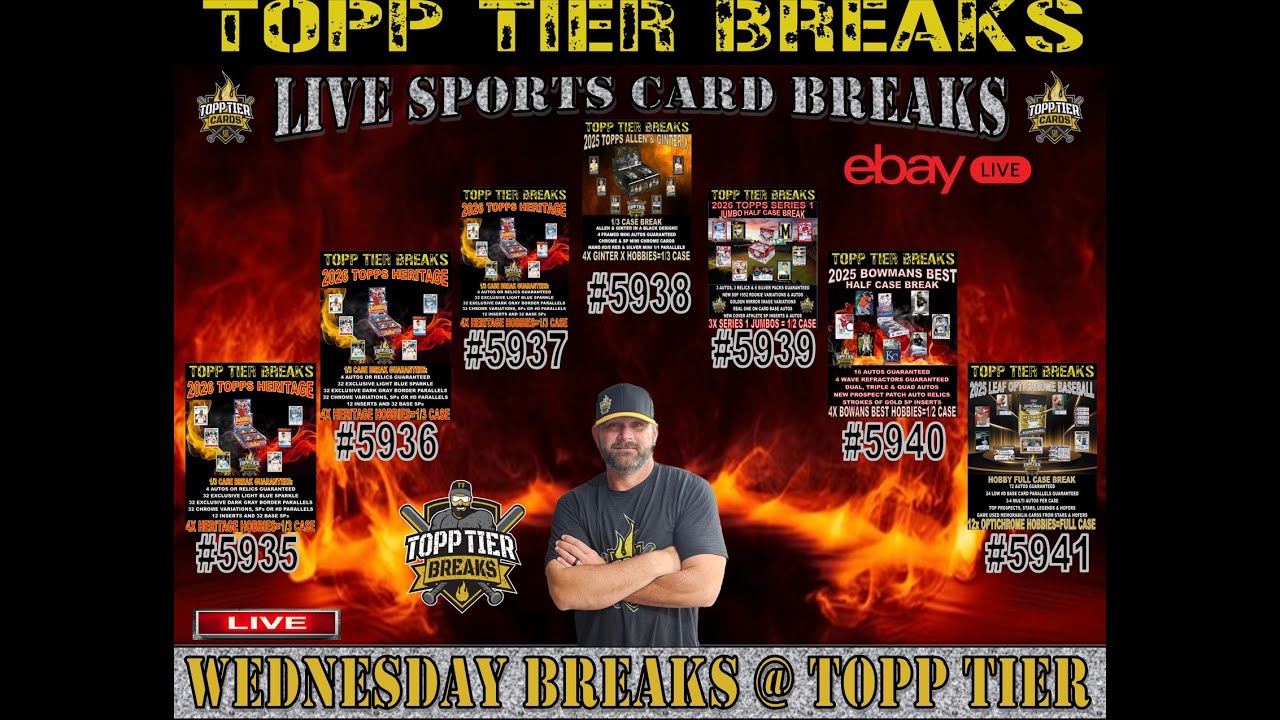 WEDNESDAY NIGHT BREAKS - 2026 TOPPS HERITAGE RELEASE DAY BREAKS & MUCH MORE!!!
