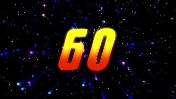 Countdown Timer 60 seconds - Free Video Background Loops #1 - Happy New Year 2021