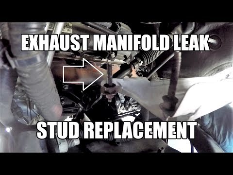 DODGE RAM HEMI Exhaust Manifold Stud Replacement   Leak Ticking FIX