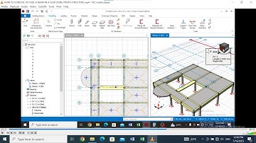HOW TO CONCEAL OR HIDE A BEAM IN A SLAB USING PROTA STRUCTURE