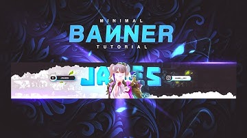 [Tutorial] Make This Cool Looking Minimal Banner On Android // Pscc Android Full Tutorial // James