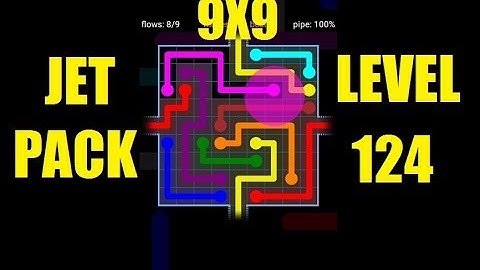 Flow free wraps game solution Jet Pack level 124 | Flow free 9x9