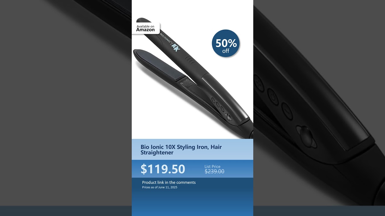 Bio Ionic 10X Styling Iron, Hair Straightener