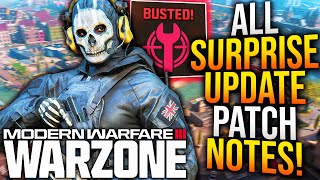 WARZONE: SURPRISE META UPDATE PATCH NOTES! New BROKEN UPDATES, Gameplay Changes, &amp; More!
