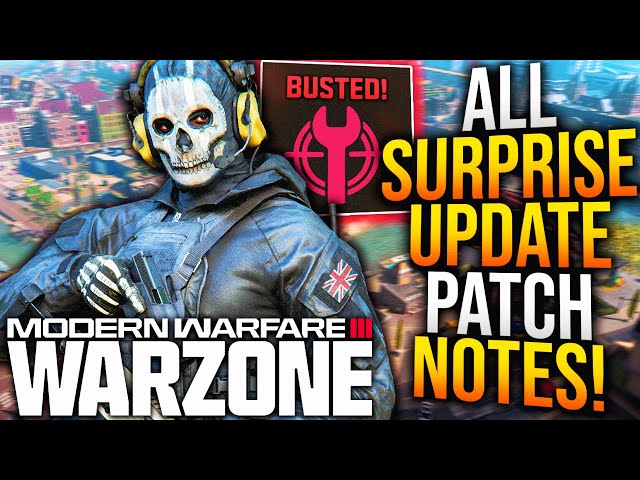 WARZONE: SURPRISE META UPDATE PATCH NOTES! New BROKEN UPDATES, Gameplay Changes, & More! class=