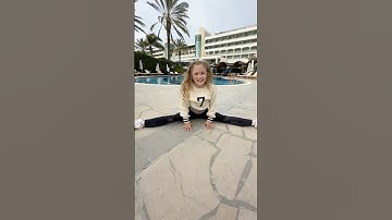 Cheerleader vs dancer in a gymnastics challenge ￼#jonathanjoly #shorts #daughter