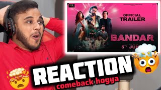 REACTION on BANDAR | Official Trailer | Bobby Deol, Sanya M, Sapna P, Saba A | Nikhil D, Anurag K