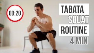 TABATA SONG AC/DC SQUAT WORKOUT, BACK IN BLACK/ 4 MINUTES