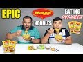 EPIC MAGGI NOODLES EATING CHALLENGE | Maggi Noodles Eating Competition | Food Challenge