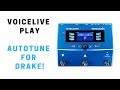 TC Helicon VoiceLive Play Tutorial: Auto Tune (Hard Tune) for Some Drake Songs