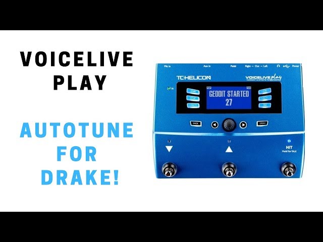 TC Helicon VoiceLive Play Tutorial: Auto Tune (Hard Tune) for Some