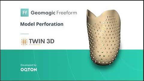 Geomagic Freeform 2025 - Outil Perforation