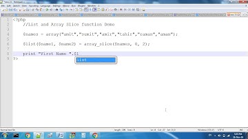 List and Array Slice Function in PHP