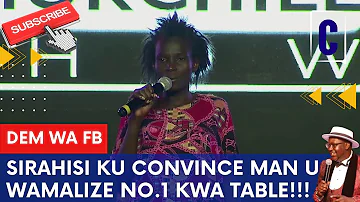 SIRAHISI KU CONVINCE #MAN-U WAMALIZE NO.1 KWA TABLE!!! BY: DEM WA FB