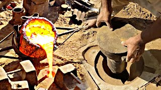 How sand casting in foundry - pump bearing housing casting