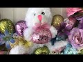 Easter wreaths I love it too cute 😍😍😍😍😍 save your money from dollar tree store