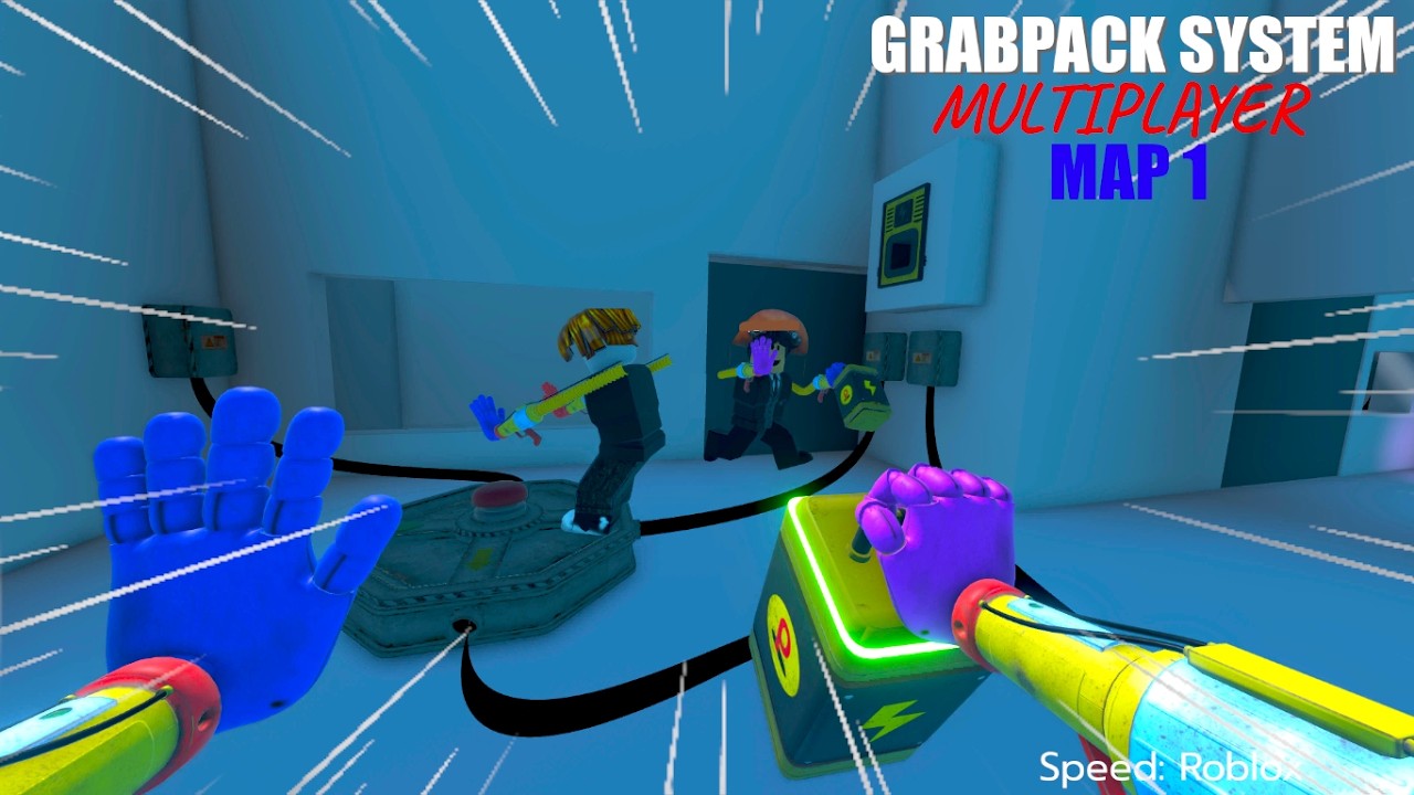 Grabpack System Multiplayer (Map 1) yellow hand of energy Full Map Gameplay.