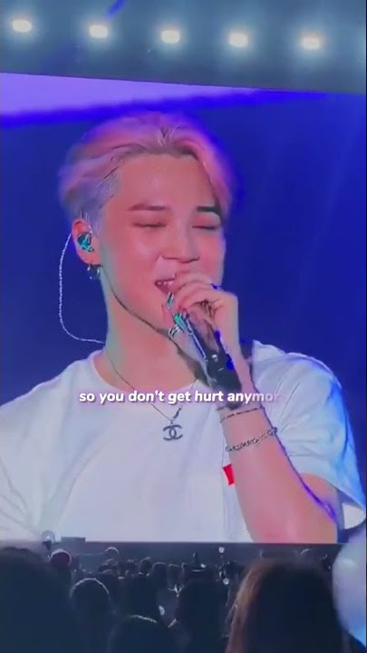 Jimin 'promise' on stage 💜