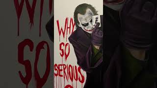 Joker Oil Painting Process #shorts #art #painting #drawing #joker