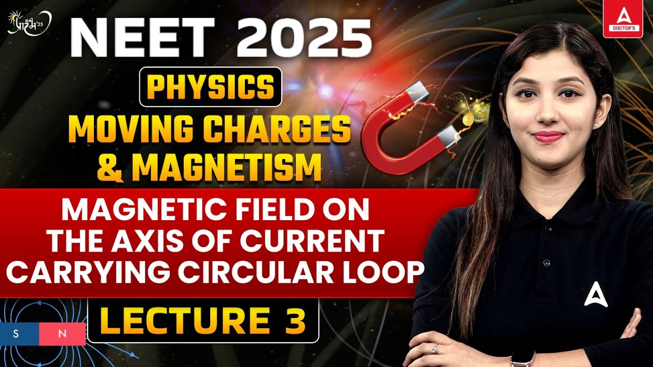 Magnetic Field on the Axis of a Circular Current Loop Class 12 | Moving ...