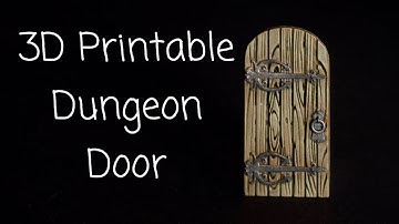 Dungeon Door: 3D Printable Components for Crafting Tabletop Scenery Part 3