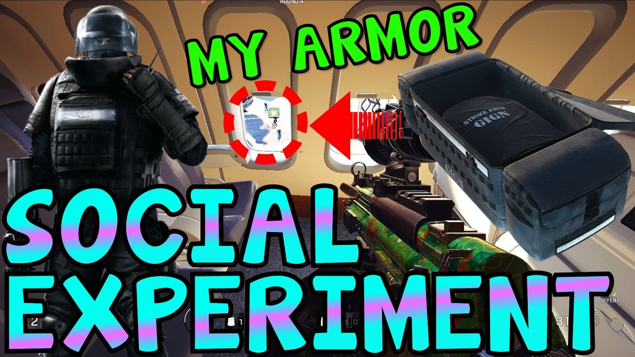 gaming logo GIVING THE ENEMY ARMOR (SOCIAL EXPERIMENT) - Rainbow Six Siege