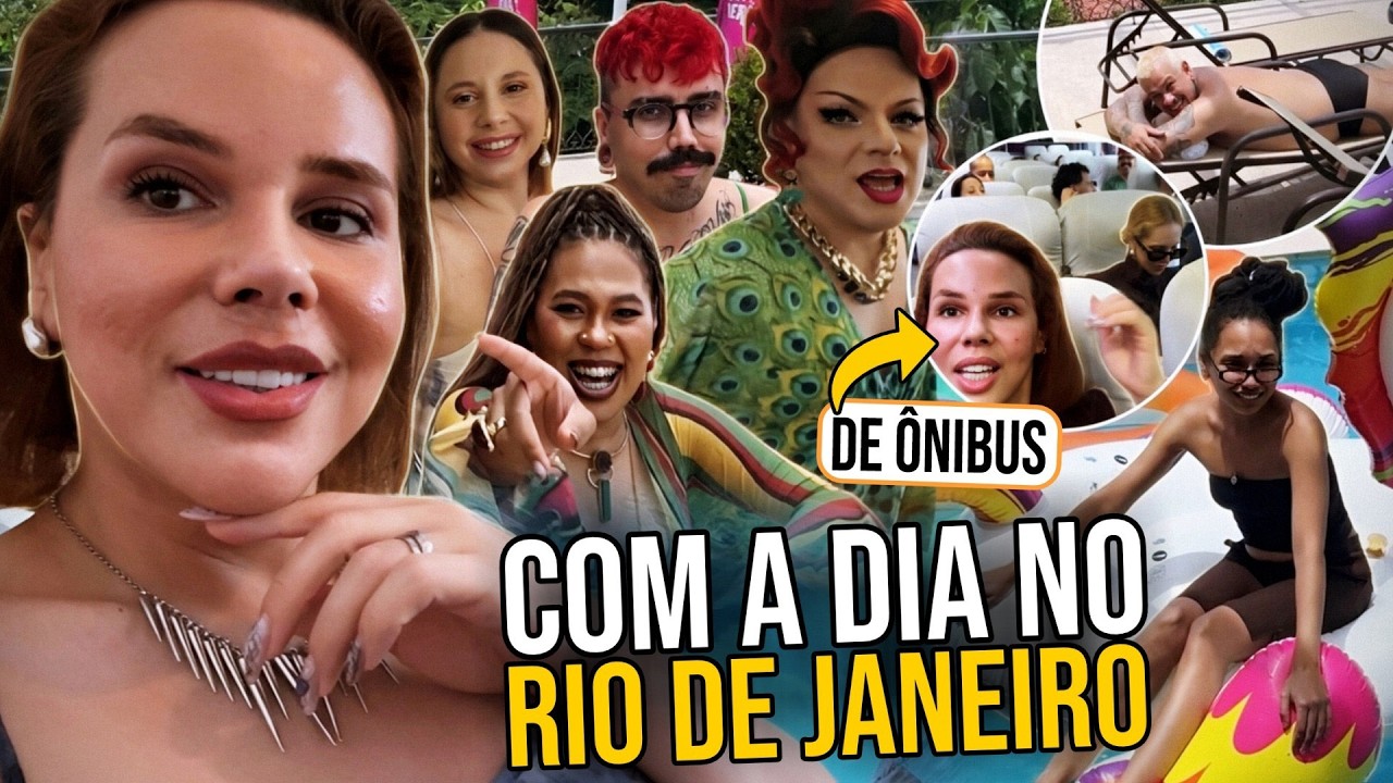 FUI DE BUSÃO pro RIO DE JANEIRO com a DIA TV 🚌 ninguém sentou do meu lado 😔