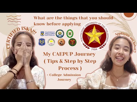 My College Admission Journey + Tips & Step by Step Process (CAEPUP) | Daniela Talaogon