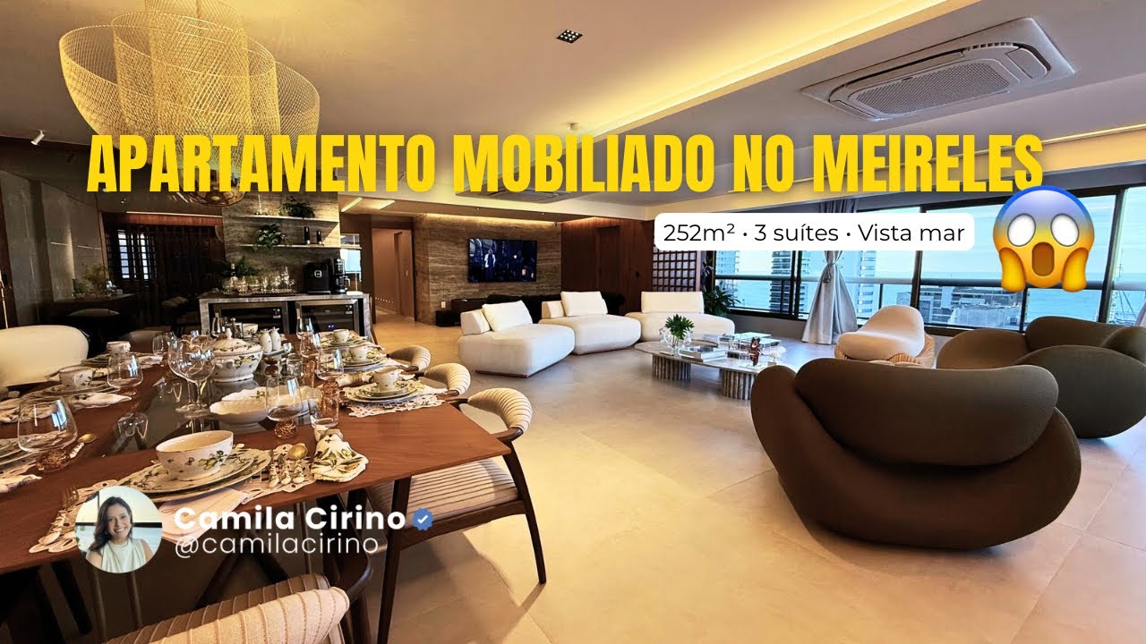 🤯 APARTAMENTO PROJETADO E MOBILIADO NO MEIRELES #meireles #apartamentomeireles