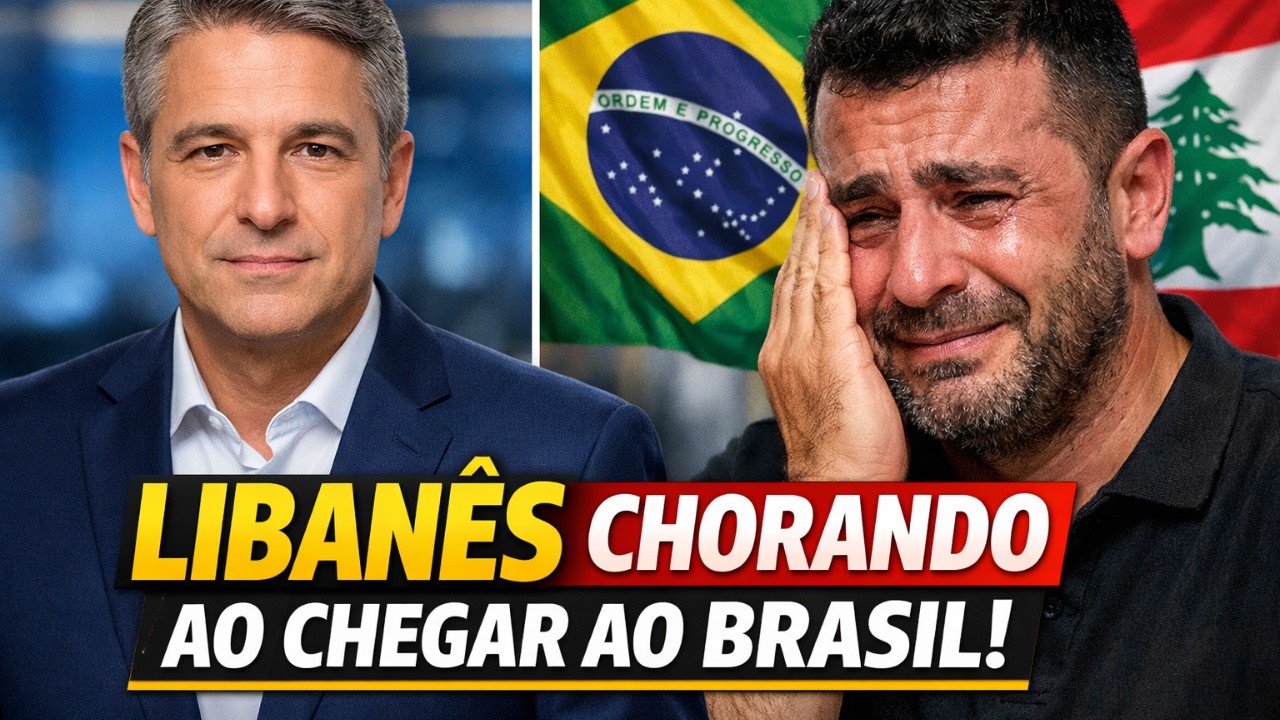 Um Libanês se emocionou ao chegar ao Brasil e disse: “Jamais imaginei algo assim.”