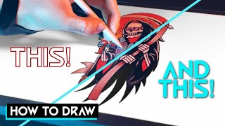 Learn How To Draw The Grim Reaper...And Then Send Him on Vacation!