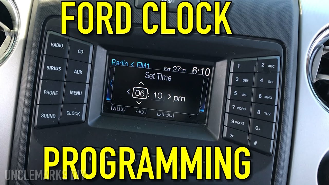 How To Adjust Clock On F150 And Other Fords (Ep133) 2009 - 2015