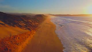 4K Relaxing Drone Footage Monterey Bay California