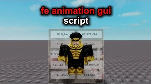 FE Animation GUI Script (R6) | Roblox Universal Script