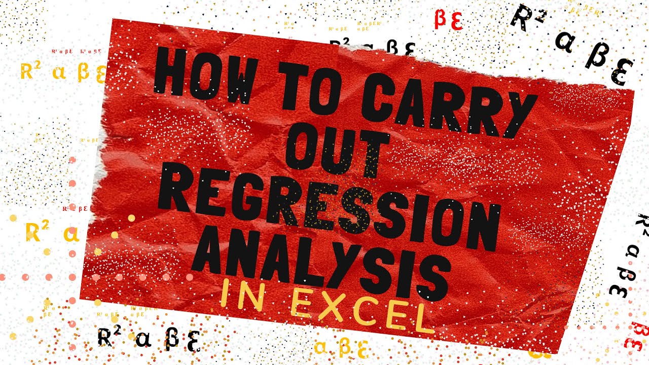How to carry out regression analysis in Excel and make PREDICTIONS ...