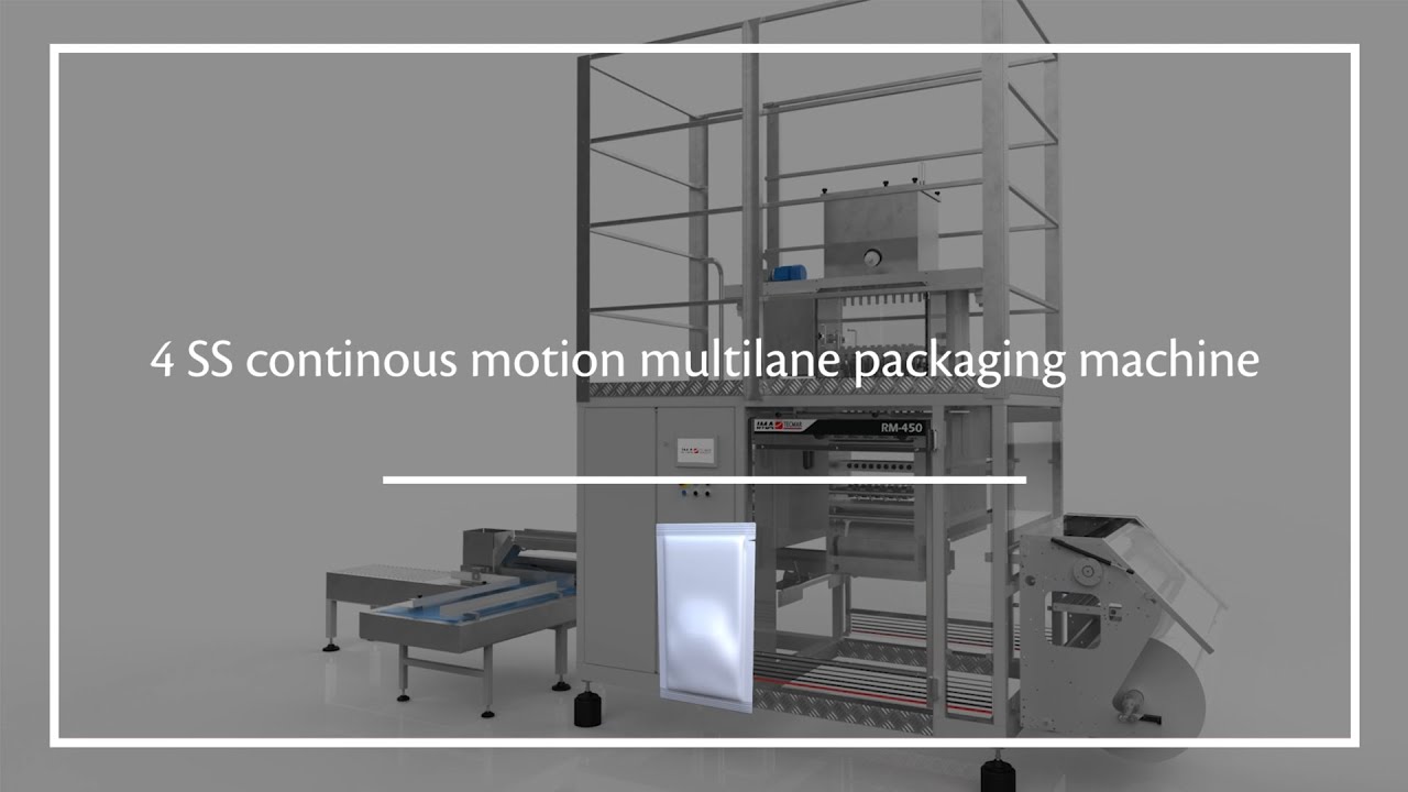 Repetitive Motion Packing RM-450 - 4SS Continous motion packaging machine - YouTube