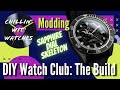 Building the DIY Watch Club Sapphire Dial Skeletonized Movement Diver!