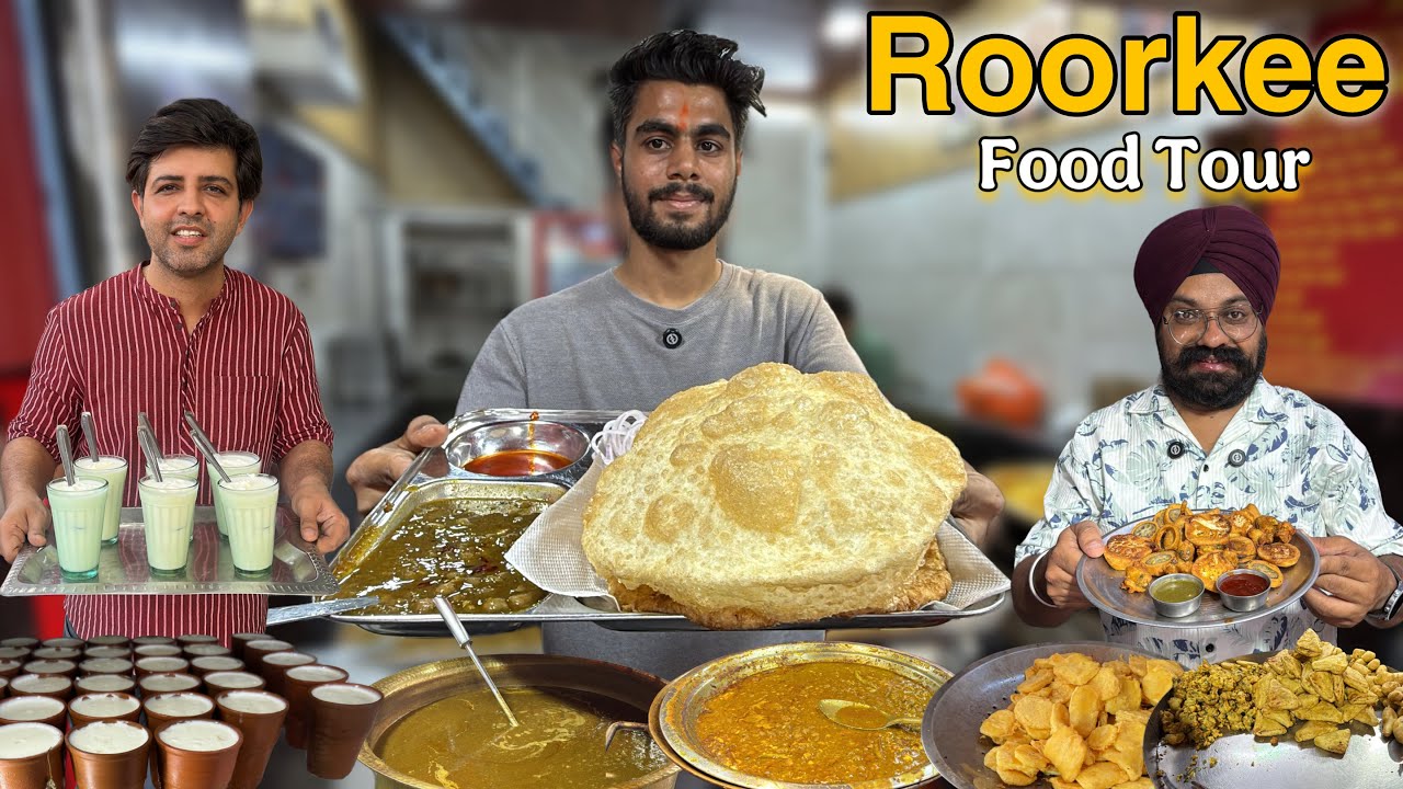 Famous street food in Roorkee | Bathure Chole , Kadhi Chawal , Pakore , Patiala Lassi