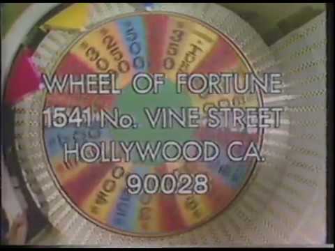 tv kanalları Wheel of Fortune ticket plug, 1980