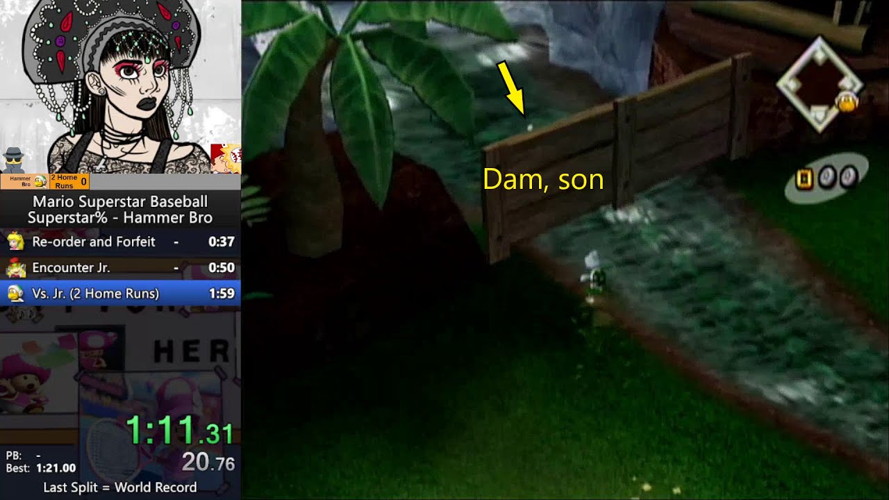 Mario Superstar Baseball Superstar Hammer Bro in 144.200 (World