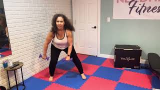 Lateral Lunge with a High Pull