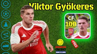 🔥100 Rated Free Viktor Gyökeres Best Training Guide 🏆 | Goal Poacher CF | eFootball 2026 Mobile ⚽
