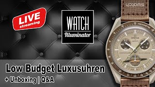 Low Budget Luxusuhren | Special: Omega/Swatch Moonswatch | Unboxing + Q&amp;A