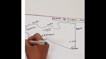 How to draw map ofLibya step by step##كيفية رسم خريطة ليبيا خطوة بخطوة#easy away to draw map Libya #