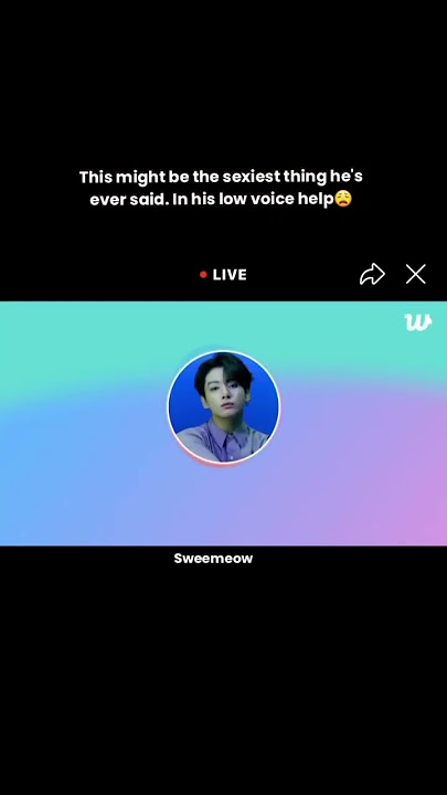 This might be the sexiest thing he's ever said In his low voice help😩Jungkook weverse live (20/7/25)