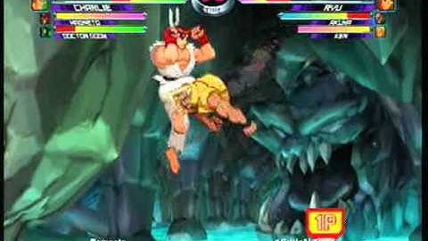 MvC2 Online (360): Charlie air throw into Doom AAA - Sonic Boom xx Somersault Justice