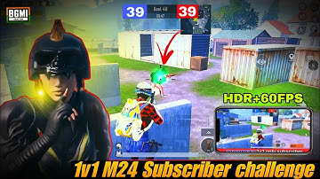 1v1 M24 FASTEST TDM PLAYER RANDOM |Challenged me M24 🥵 best Quick shot ! #bgmi @Gaming_nikola